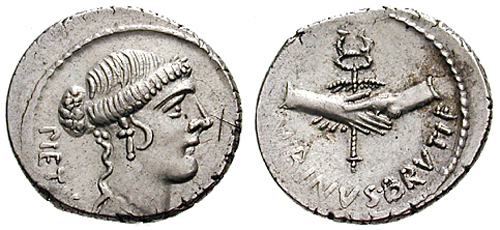 postumia roman coin denarius